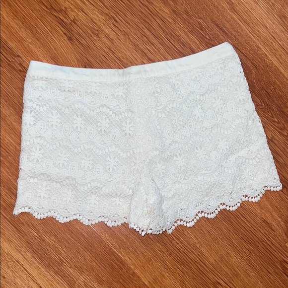Joe's Jeans White Lace High Waist Shorts - Picture 3 of 3
